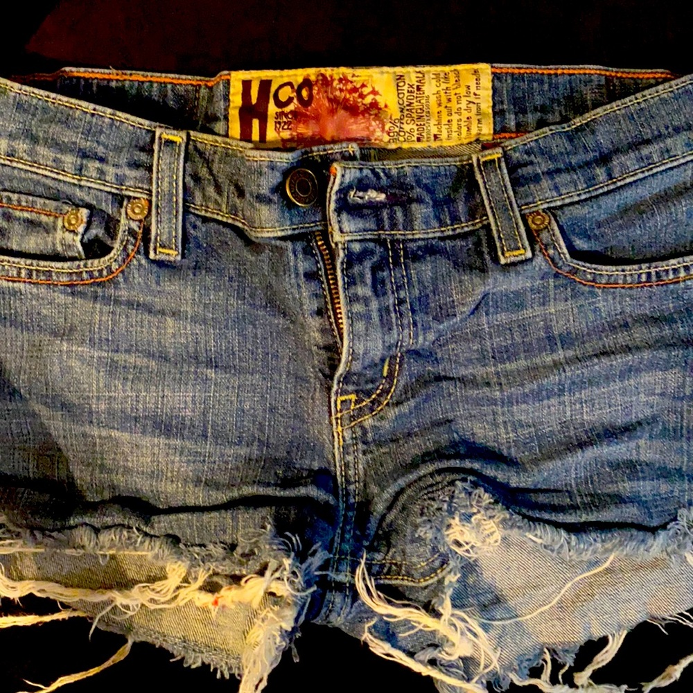 Hollister denim shorts size 5R. Short shorts